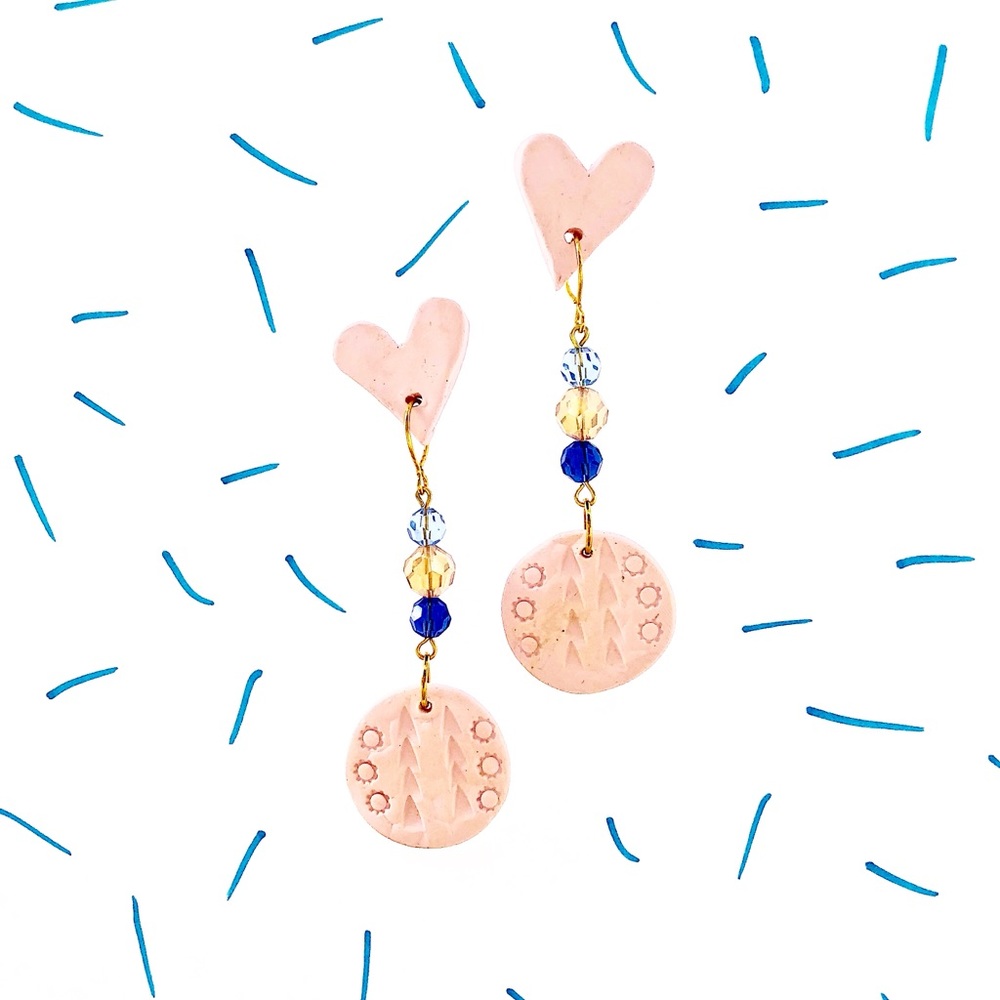 Handmade Heart Earrings